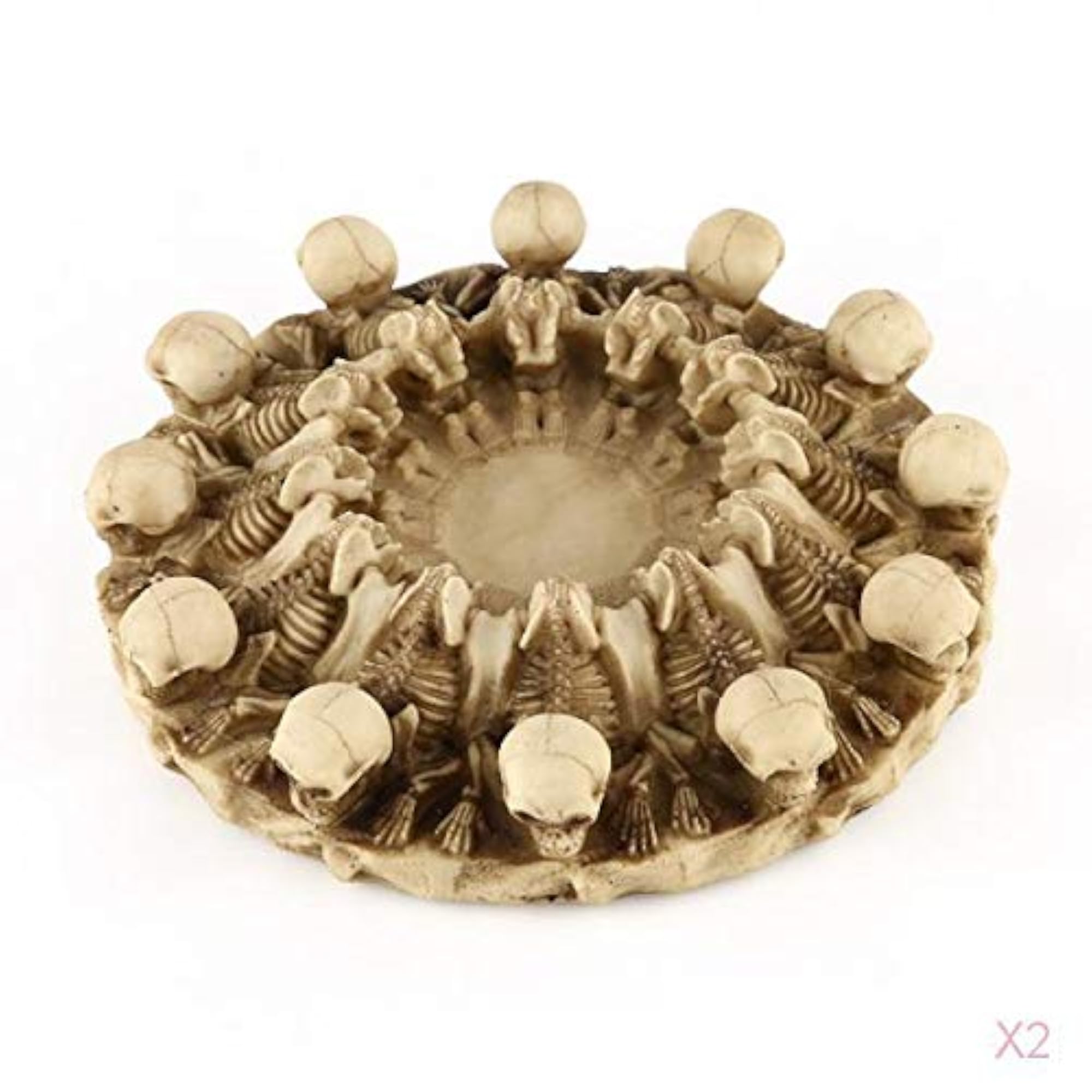 Human Skull Head Ashtray Container Replica